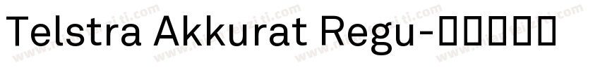 Telstra Akkurat Regu字体转换